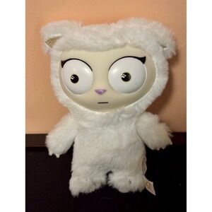 Relatable Wabi Sabi White Kitty Klub Plush Bag Clip-On Scaredy Cat Keychain